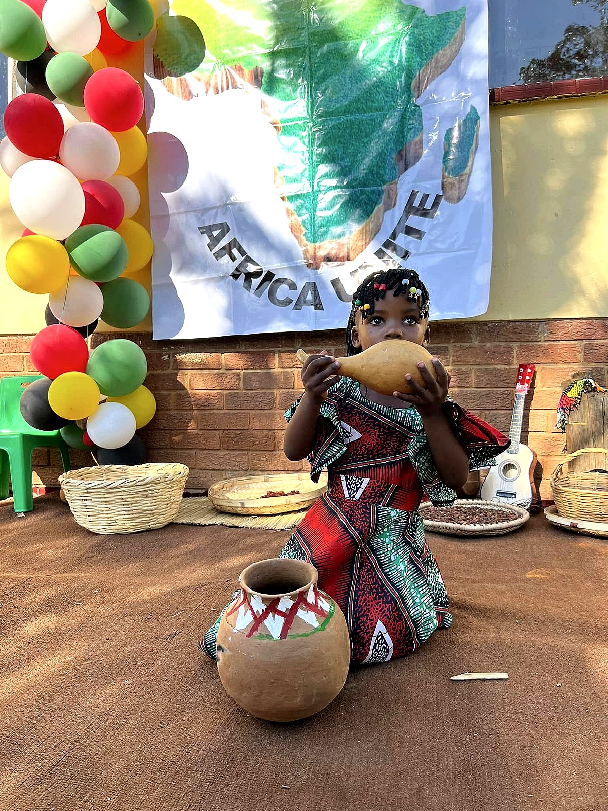 Learners during Africa Day activities