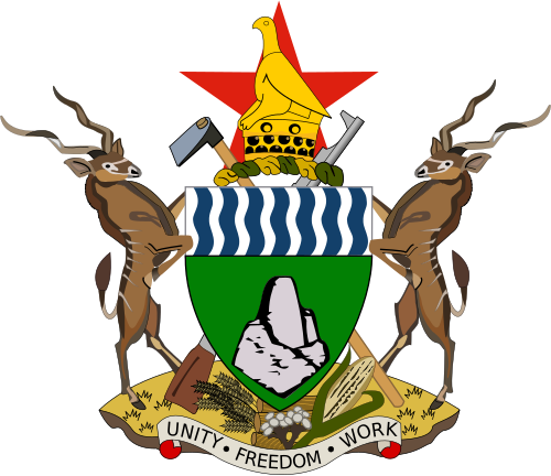 Coat of arms of Zimbabwe, the emblem of the Ministry of Primary and Secondary Education